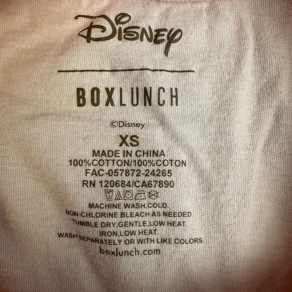 Disney Box Lunch Alice In Wonderland Embroidered Tee Shirt Women's XS Tea Party - Picture 4 of 5